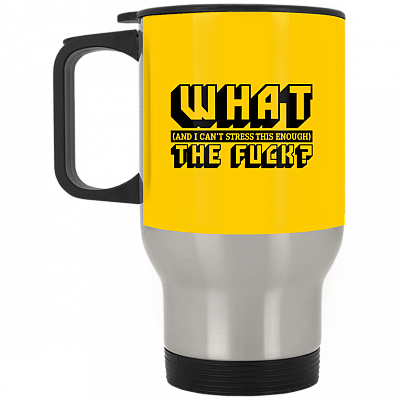 14 oz. Silver Travel Mug