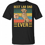 Best Lab Dad Ever T-Shirt - Funny Labrador Dad Shirt