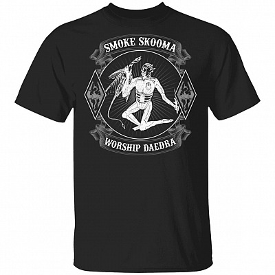 Smoke Skooma Worship Daedra T-Shirt - Funny Game Shirt