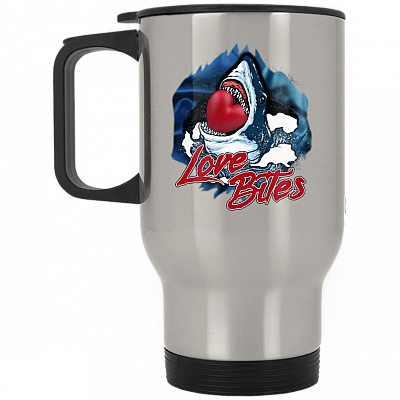 14 oz. Silver Travel Mug