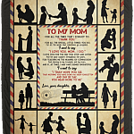 To My Mom For All The Times That I Forgot Thank You Fleece Blanket - Premium Sherpa Blanket - Woven Blanket