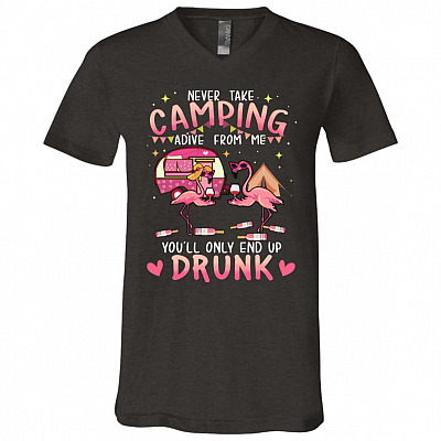Alternative view of Flamingo Camping T-Shirt