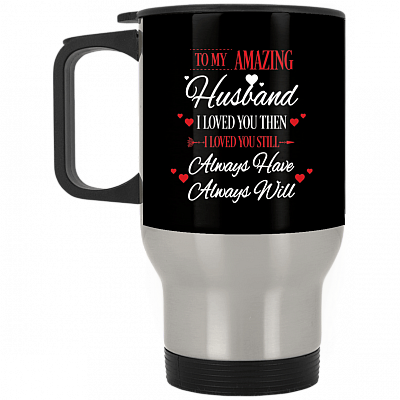 14 oz. Silver Travel Mug