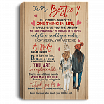 To My Bestie If I Could Give You One Thing In Life Framed Canvas - Unframed Poster