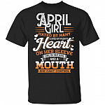 April Girl Hated by Many Loved by Plenty T-Shirt