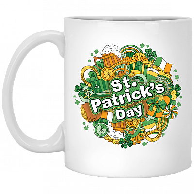 St.Patrick's Day Ceramic Coffee Mug - Beer Stein - Water Bottle - Color Changing Mug