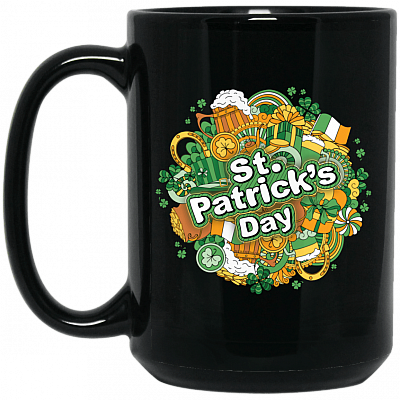 15 oz. Black Mug