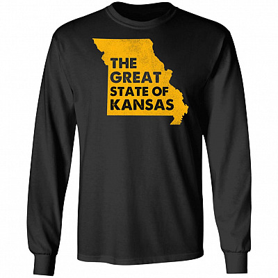 Trump Missouri the Great State of Kansas Funny Football Sweatshirt - Hoodie - Long Sleeve Shirt