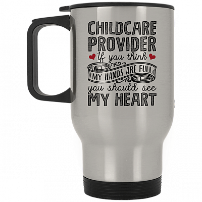 14 oz. Silver Travel Mug