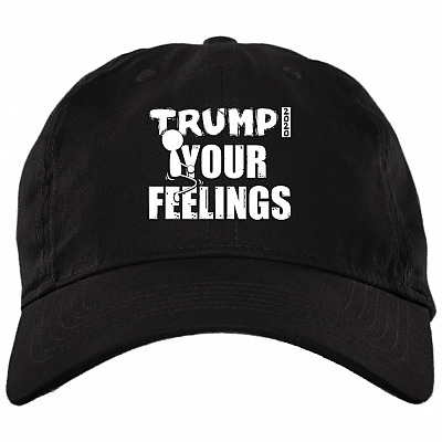 Trump 2020 Fck Your Feelings Twill Cap - High-Profile Snapback Hat - Trucker Hat - Knit Cap