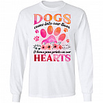 Dogs Come Into Our Lives And Leave Paw Prints On Our Heart Hoodie - Sweatshirt - Long Sleeve