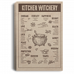 Kitchen Witchery Framed Canvas - Unframed Poster - Funny Kitchen Decoration
