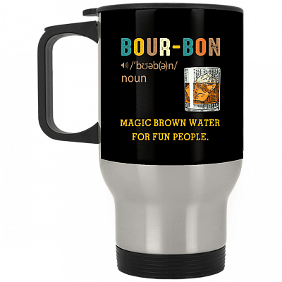 14 oz. Silver Travel Mug