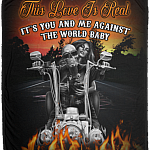 This Love Is Real It's You And Me Against The World Baby Fleece Blanket - Premium Sherpa Blanket - Woven Blanket