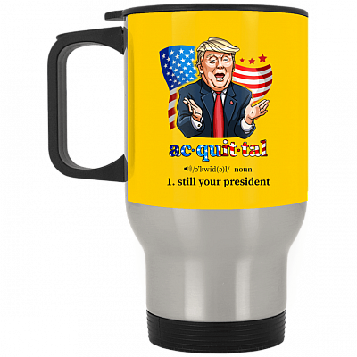 14 oz. Silver Travel Mug