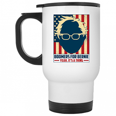 14 oz. White Travel Mug