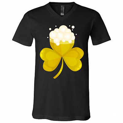 American Irish Beer Leaf Happy St Patrick's Day Gift T-Shirt - Funny Shenanigans Shamrocks Shirt