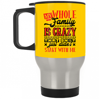 14 oz. Silver Travel Mug