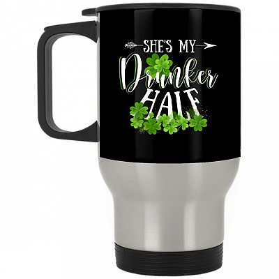 14 oz. Silver Travel Mug