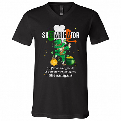 Shenanigator Funny Definition Shenanigans St Patrick's Day T Shirt - Cute Shamrock Irish Drinking Party Shirt