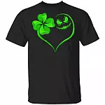 Happy St Patrick's Day Jack Love Shamrock Skellington Clover T-Shirt The Night Before Tee Shirt