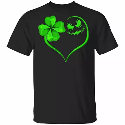 Happy St Patrick's Day Jack Love Shamrock Skellington Clover T-Shirt The Night Before Tee Shirt