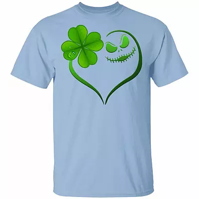 Happy St Patrick's Day Gift Jack Love Shamrock Skelling-ton Clover Shirt The Night Before Tee Shirt