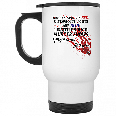 14 oz. White Travel Mug