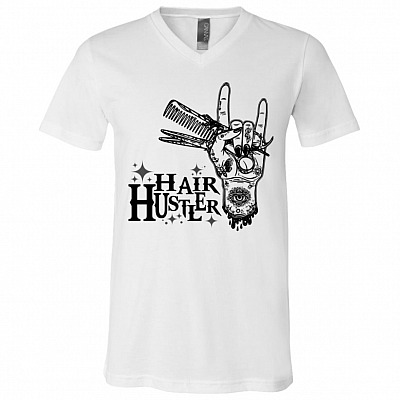 Hair Hustler Hair Stylist Barber T-Shirt - V-Neck