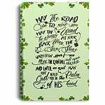 May the Road Rise to Meet You May the Wind Be Always Irish Blessing Framed Canvas - Unframed Poster