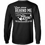 Dear Person Behind Me I Hope Today Doesn't Suck Plain Front - Print on Back Long Sleeve - Hoodie