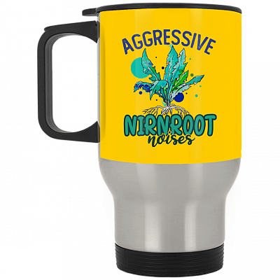 14 oz. Silver Travel Mug