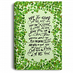 May the Road Rise to Meet You May the Wind Be Always Irish Blessing Framed Canvas - Unframed Poster