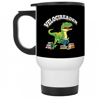 14 oz. White Travel Mug
