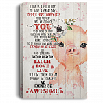 Today Is A Good Day To Have A Great Day Framed Canvas - Unframed Poster