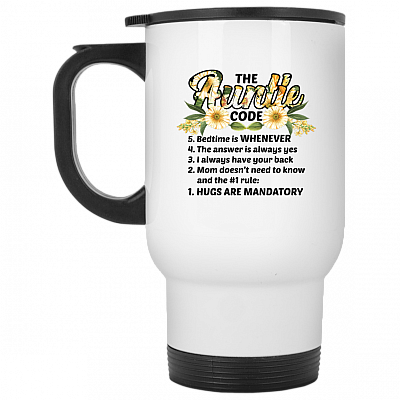 14 oz. White Travel Mug