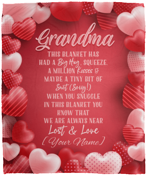 Grandma Personalized Gift Grandma This Blanket Has Had a Big Hug