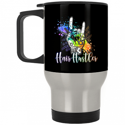 14 oz. Silver Travel Mug