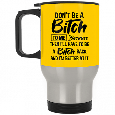 14 oz. Silver Travel Mug