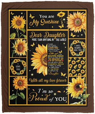 Dear Daughter More Than Anything In This World I Want You To Know I Love You Fleece Blanket - Sherpa Blanket