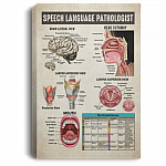 Speech Language Pathologist Gallery Wrapped Framed Canvas Prints - Unframed Poster - Speech Therapy Decor