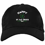 Hockey Shamrock Irish St Patrick's Day Twill Cap - High-Profile Snapback -Trucker Hat