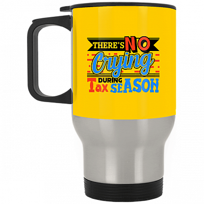 14 oz. Silver Travel Mug