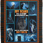My Scars Tell A Story They're Reminder Of Times When Life Tried To Break Me Fleece-Premium Sherpa-Woven Blanket