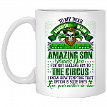To My Dear Daughter in Law from Mother in Law Shamrock Ceramic Coffee Mug - Beer Stein - Water Bottle