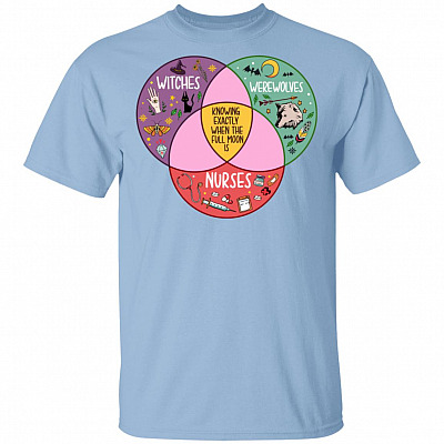 Witches Werewolves And Nurse Knowing Exactly When The Full Moon Is T-Shirt