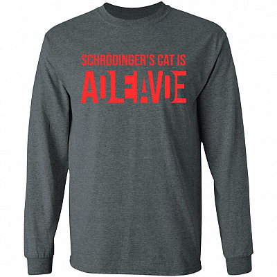 Alternative view of Schrödinger's Cat is Dead Alive Hoodie - Sweatshirt - Long Sleeve T-Shirt