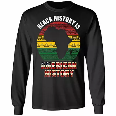 Black History Is America History Hoodie Sweashirt - Black Lives Matter Month T-Shirt