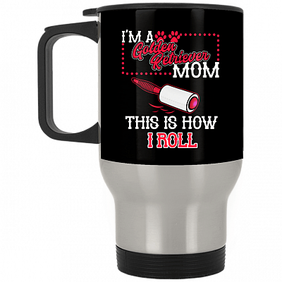 14 oz. Silver Travel Mug