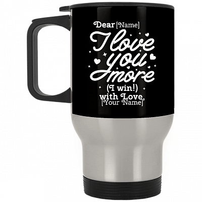 14 oz. Silver Travel Mug